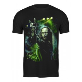 Мужская футболка с принтом Ronnie James Dio в Кировске,  |  | Тематика изображения на принте: 