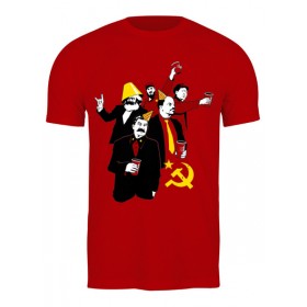 Мужская футболка с принтом Коммунистическая вечеринка в Кировске,  |  | 