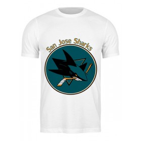 Мужская футболка с принтом San Jose Sharks в Кировске,  |  | Тематика изображения на принте: 