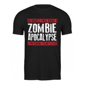 Мужская футболка с принтом Zombie Apocalypse в Кировске,  |  | 