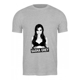 Мужская футболка с принтом Sasha Grey в Кировске,  |  | Тематика изображения на принте: 