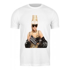 Мужская футболка с принтом Lady Gaga-Paparazzi в Кировске,  |  | 