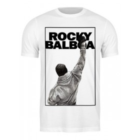 Мужская футболка с принтом Rocky Balboa в Кировске,  |  | Тематика изображения на принте: 