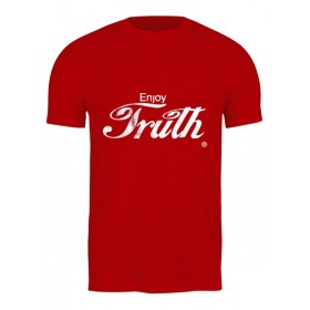 Мужская футболка с принтом Coca Cola Enjoy Truth в Кировске,  |  | 