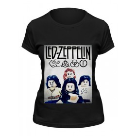 Женская футболка с принтом Led Zeppelin - toys в Кировске,  |  | 