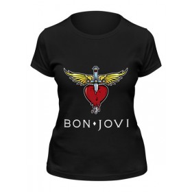 Женская футболка с принтом Bon Jovi в Кировске,  |  | 