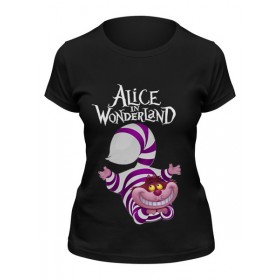 Женская футболка с принтом Alice in Wonderland в Кировске,  |  | 