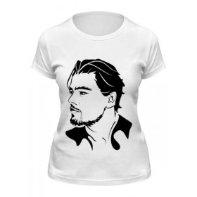 Женская футболка с принтом Леонардо Ди Каприо в Кировске,  |  | 