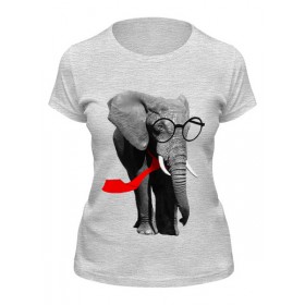 Женская футболка с принтом Классный Слон в Кировске,  |  | 