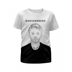 Футболка с полной запечаткой для мальчиков с принтом Radiohead Thom Yorke T-Shirt в Кировске,  |  | Тематика изображения на принте: 