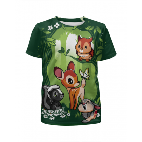 full_print_girl_tee с принтом BAMBI. БЭМБИ в Кировске,  |  | Тематика изображения на принте: 