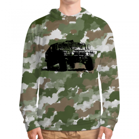 full_print_hoodie с принтом Hummer в Кировске, 92% хлопка 8% эластана Плотность: 245 гр/м2 |  | 