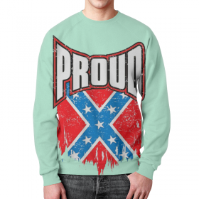 full_print_sweatshirt с принтом Флаг Конфедерации США в Кировске,  |  | 