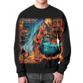 full_print_sweatshirt с принтом Helloween ( rock band ) в Кировске,  |  | 