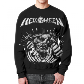 full_print_sweatshirt с принтом Helloween ( rock band ) в Кировске,  |  | 