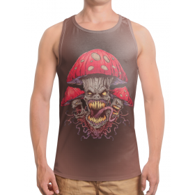 full_print_tanktop с принтом Зловещие мухоморы в Кировске,  |  | 