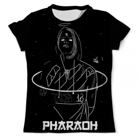 full_print_tee с принтом Pharaoh в Кировске, Футболка с нанесением полноцветного изображения по всей поверхности может быть выполнена в двух вариантах - ХЛОПОК и СИНТЕТИКА. | Хлопок - ткань из 100% хлопка высшего качества пенье.  <br>Синтетика - ткань с высоким содержанием синтетического волокна (до 80%).  Материал хорошо тянется, имеет приятную на ощупь фактуру | 