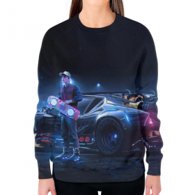 full_print_woman_sweatshirt с принтом Марти Макфлай (Назад в Будущее) в Кировске,  |  | 