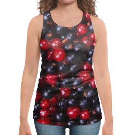 full_print_woman_tanktop с принтом Ягодки в Кировске,  |  | 