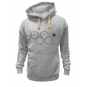 hoodie с принтом Олимпийские кольца в Сочи 2014 в Кировске,  |  | 