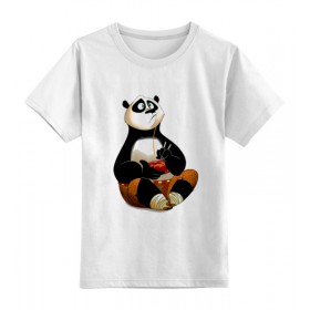 kids_tee с принтом Кунг фу панда в Кировске,  |  | 