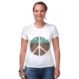 Женская футболка стрэйч с принтом Pacific в Кировске,  |  | Тематика изображения на принте: 