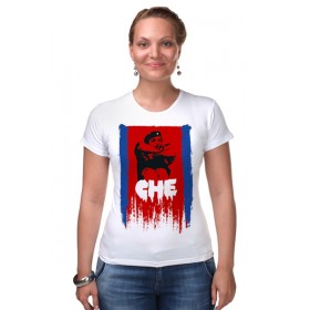 Женская футболка стрэйч с принтом СHE Guevara в Кировске,  |  | 