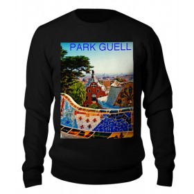 sweatshirt с принтом Парк Гуэль Барселона в Кировске,  |  | 