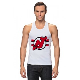 tanktop с принтом New Jersey Devils в Кировске,  |  | Тематика изображения на принте: 