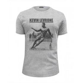Мужская футболка Premium с принтом Kevin Levrone / Кевин Леврон в Кировске, Белый, черный, серый меланж, голубой: 100% хлопок, плотность 160 гр. Остальные цвета: 92% хлопок, 8% лайкра, плотность 170-180гр. |  | 