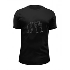 Мужская футболка Premium с принтом Radiohead King of Limbs T-Shirt Black в Кировске, Белый, черный, серый меланж, голубой: 100% хлопок, плотность 160 гр. Остальные цвета: 92% хлопок, 8% лайкра, плотность 170-180гр. |  | 