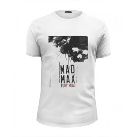 Мужская футболка Premium с принтом Mad Max / Безумный Макс в Кировске, Белый, черный, серый меланж, голубой: 100% хлопок, плотность 160 гр. Остальные цвета: 92% хлопок, 8% лайкра, плотность 170-180гр. |  | 