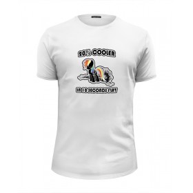 Мужская футболка Premium с принтом Rainbow Dash Urban в Кировске, Белый, черный, серый меланж, голубой: 100% хлопок, плотность 160 гр. Остальные цвета: 92% хлопок, 8% лайкра, плотность 170-180гр. |  | 