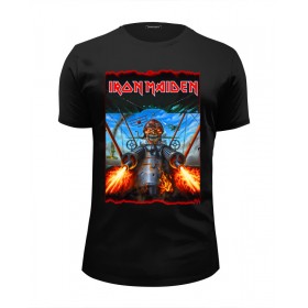 Мужская футболка Premium с принтом Iron Maiden Band в Кировске, Белый, черный, серый меланж, голубой: 100% хлопок, плотность 160 гр. Остальные цвета: 92% хлопок, 8% лайкра, плотность 170-180гр. |  | 