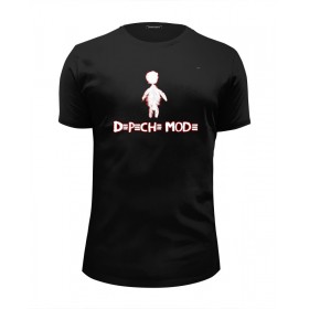 Мужская футболка Premium с принтом Depeche Mode в Кировске, Белый, черный, серый меланж, голубой: 100% хлопок, плотность 160 гр. Остальные цвета: 92% хлопок, 8% лайкра, плотность 170-180гр. |  | 