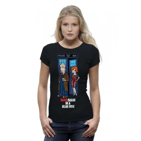 Женская футболка Premium с принтом Tardis (Doctor Who) в Кировске,  |  | 