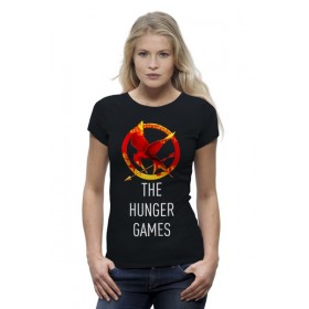 Женская футболка Premium с принтом Голодные Игры (The Hunger Games) в Кировске,  |  | 