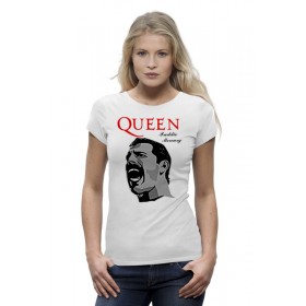 Женская футболка Premium с принтом Freddie Mercury - Queen в Кировске,  |  | 
