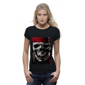 Женская футболка Premium с принтом пираты карибского моря в Кировске,  |  | Тематика изображения на принте: 