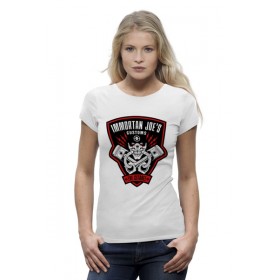 Женская футболка Premium с принтом Бессмертный Джо (Безумный Макс) в Кировске,  |  | 