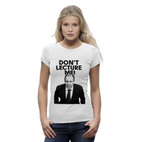 Женская футболка Premium с принтом Dont lecture me Lavrov в Кировске,  |  | 