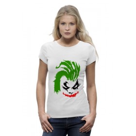 Женская футболка Premium с принтом Why so Serious? (Joker) в Кировске,  |  | Тематика изображения на принте: 