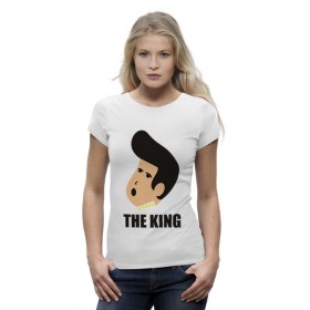 Женская футболка Premium с принтом Элвис Пресли (Elvis Presley) в Кировске,  |  | 
