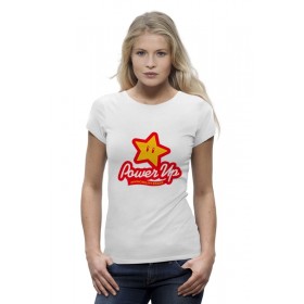 Женская футболка Premium с принтом Звезда из Марио (Power Up) в Кировске,  |  | 