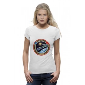 Женская футболка Premium с принтом Союз-Аполлон в Кировске,  |  | 