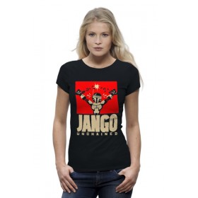 Женская футболка Premium с принтом Джанго х Боба Фетт (Django) в Кировске,  |  | 