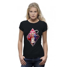 Женская футболка Premium с принтом Харли Квинн Harley Quinn в Кировске,  |  | 