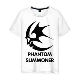 Мужская футболка хлопок с принтом Dark Elf Mage - Phantom Summoner в Кировске, 100% хлопок | прямой крой, круглый вырез горловины, длина до линии бедер, слегка спущенное плечо. | elf | lineage | phantom summoner