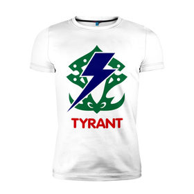 Мужская футболка премиум с принтом Orc Fighter - Tyrant в Кировске, 92% хлопок, 8% лайкра | приталенный силуэт, круглый вырез ворота, длина до линии бедра, короткий рукав | 