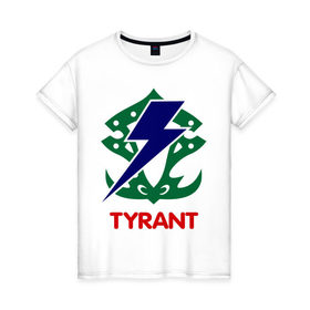 Женская футболка хлопок с принтом Orc Fighter - Tyrant в Кировске, 100% хлопок | прямой крой, круглый вырез горловины, длина до линии бедер, слегка спущенное плечо | 
